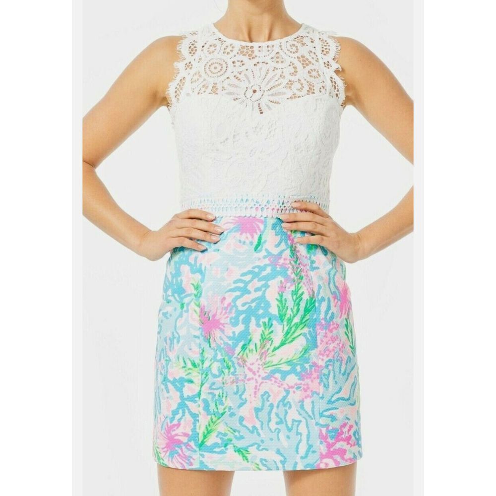 Lilly Pulitzer White and Multicolor Dress NWT